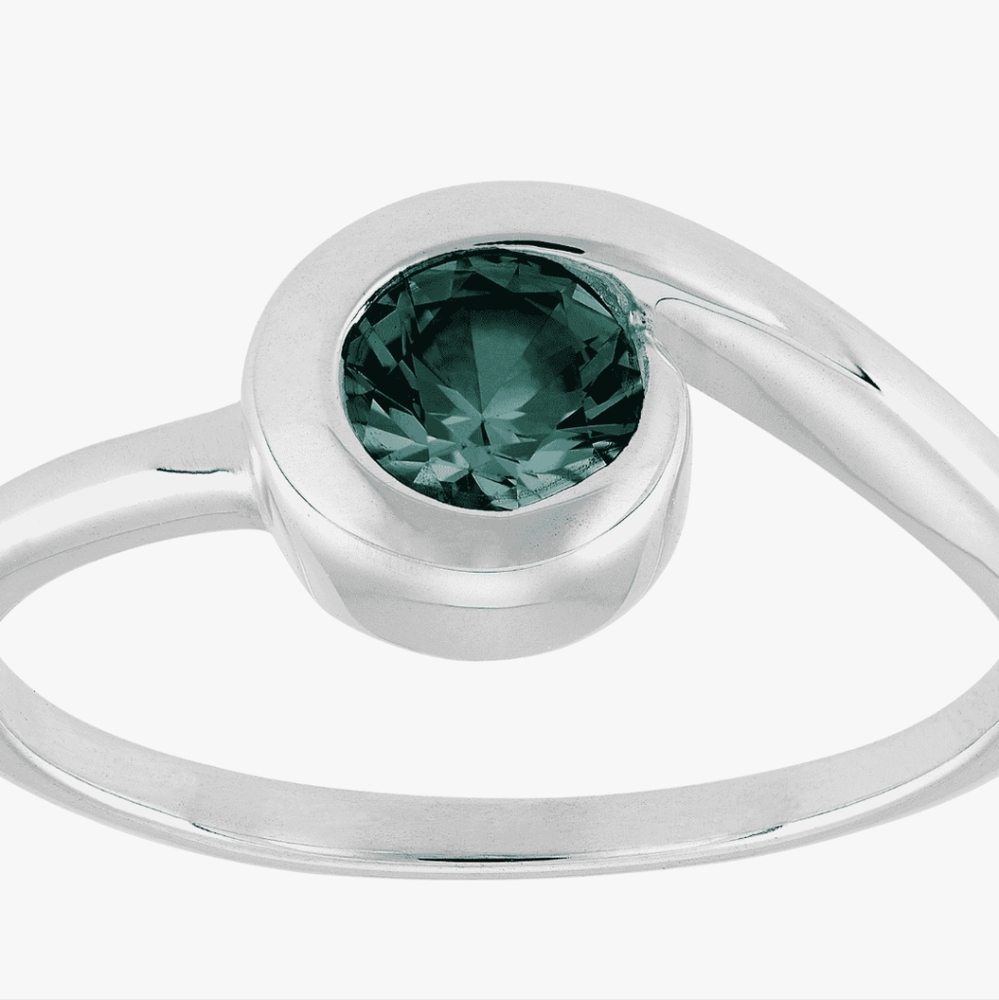 COPY - Silpada sterling silver emerald ring size 5